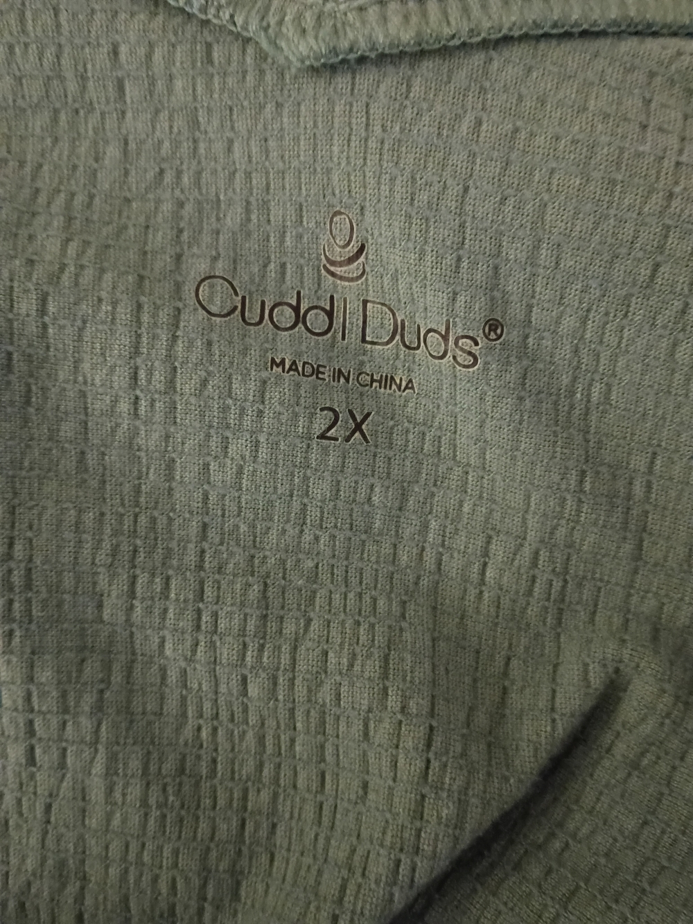 Cuddl Duds Olive Green Wide-Leg V-Neck Jumpsuit - Picture 4 of 4